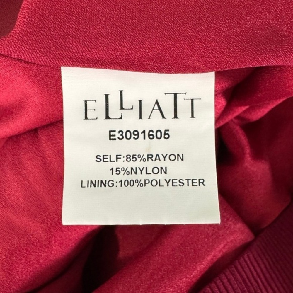 Elliatt Unwrapped Bow Halter Dress Small Backless Sleeveless Party Cocktail Red - Picture 12 of 15